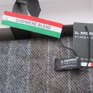 IL MORO FIRENZE Cashmere Blend Plaid Scarf Made in Italy